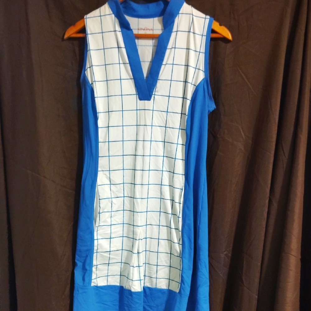 Kinona Golf Mini Blue And White Stripes